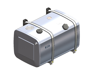 Kombinovaná nádrž Kombi Q HFALBQ11020 olej 170l(150l) /nafta 260l - hliník v625xh680xš1100mm, l=115mm