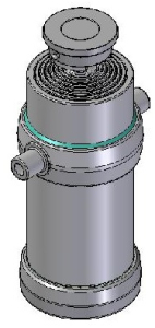 Teleskopický válec sklápění 25t, 2850mm, 6 stupňový 88-107-126-145-165-187