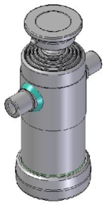 Teleskopický válec sklápění 8t, 1040mm, 5 stupňů 46-61-76-91-107