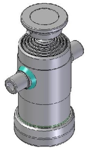 Teleskopický válec sklápění 8t, 840mm, 5 stupňový,