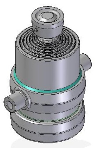 Teleskopický válec sklápění 14t, 1345mm, 7 stupňový