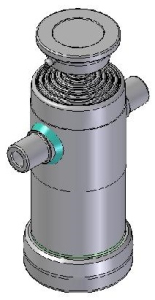 Teleskopický válec sklápění 6t, 1245mm, 6 stupňový 32-46-61-76-91-107