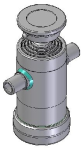 Teleskopický válec sklápění 7t, 590mm, 4 stupně 46-61-76-91