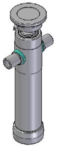 Teleskopický válec sklápění 3,5t, 595mm, 2 stupně 46-61