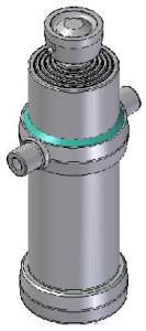 Teleskopický válec sklápění 16t, 2105mm, 5 stupňový,
