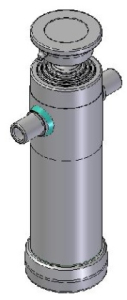 Teleskopický válec sklápění 7t, 1390mm, 4 stupně 46-61-76-91
