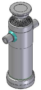 Teleskopický válec sklápění 8t, 1490mm, 5 stupňů 46-61-76-91-107 3094S