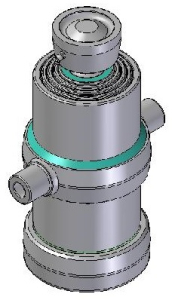 Teleskopický válec sklápění 20t, 1030mm, 4 stupně 88-107-126-145