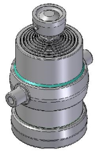 Teleskopický válec sklápění 18t, 1740mm, 8 stupňový 61-76-91-107-126-145-165-187