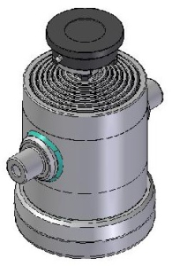Teleskopický válec sklápění 25t, 1710mm, 8 stupňový 68-88-107-126-145-165-187-210