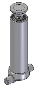 Teleskopický válec sklápění 7t, 1390mm, spodní uchycení, 4 stupně 46-61-76-91 3567S
