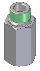 Přívodní šroubení G1" F/M s pádovým ventilem