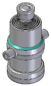 Teleskopický válec sklápění 14t, 2245mm, 6 stupňový 61-76-91-107-126-145